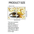 thumbnail image 2 of Beautiful Eyelash Eyes Wall Stickers Flying Butterfly Wall Decals Beautiful Girl Heart Wall Decor - Yellow Butterfly Eyes, 2 of 8