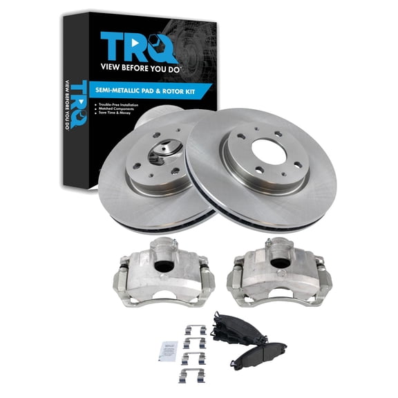 TRQ Front Brake Pad & Rotor Kit BKA35928 Fits Select 2008-2011 Ford Focus