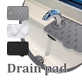 thumbnail image 1 of YYV Sink Faucet Splash Guard Absorbent Silicone Drying Pad Countertop Protector Water Drain Mat Kitchen Bathroom Sink Pad Faucet Pad Sink Protector Counter Mat Sink Pad, 1 of 4