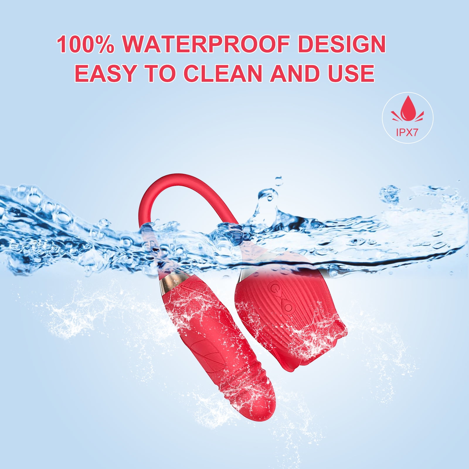 Rechargeable Rose Flower Toy for Female Rose Toy for Women, Best Gift for Women rose vibrant suction for couples sex Christmas Valentine's Day Gift