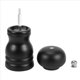 thumbnail image 4 of 6X Juego de Molinillo de Sal y Pimienta de Madera Molinillo de Sal Manual de Pimienta, Madera Maciza con Grosor Ajustable Negro, 4 of 5