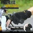 thumbnail image 4 of HANDLANDY Fingerless Framer Work Gloves for Men, Utility Grip Paded Gloves for Shooting Airsoft Hunting Driving, 4 of 6