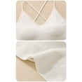 thumbnail image 6 of Sports Bras for Women Racerback Criss Cross Strappy Bralettes V Neck Longline Bra Workout Yoga Bras, 6 of 7
