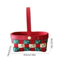 thumbnail image 3 of JoyMoreHome Christmas Baskets for Gifts Hand-Woven Storage Baskets with Handle, Xmas Tote Basket for Holiday Decorative Present Storage, 3 of 6