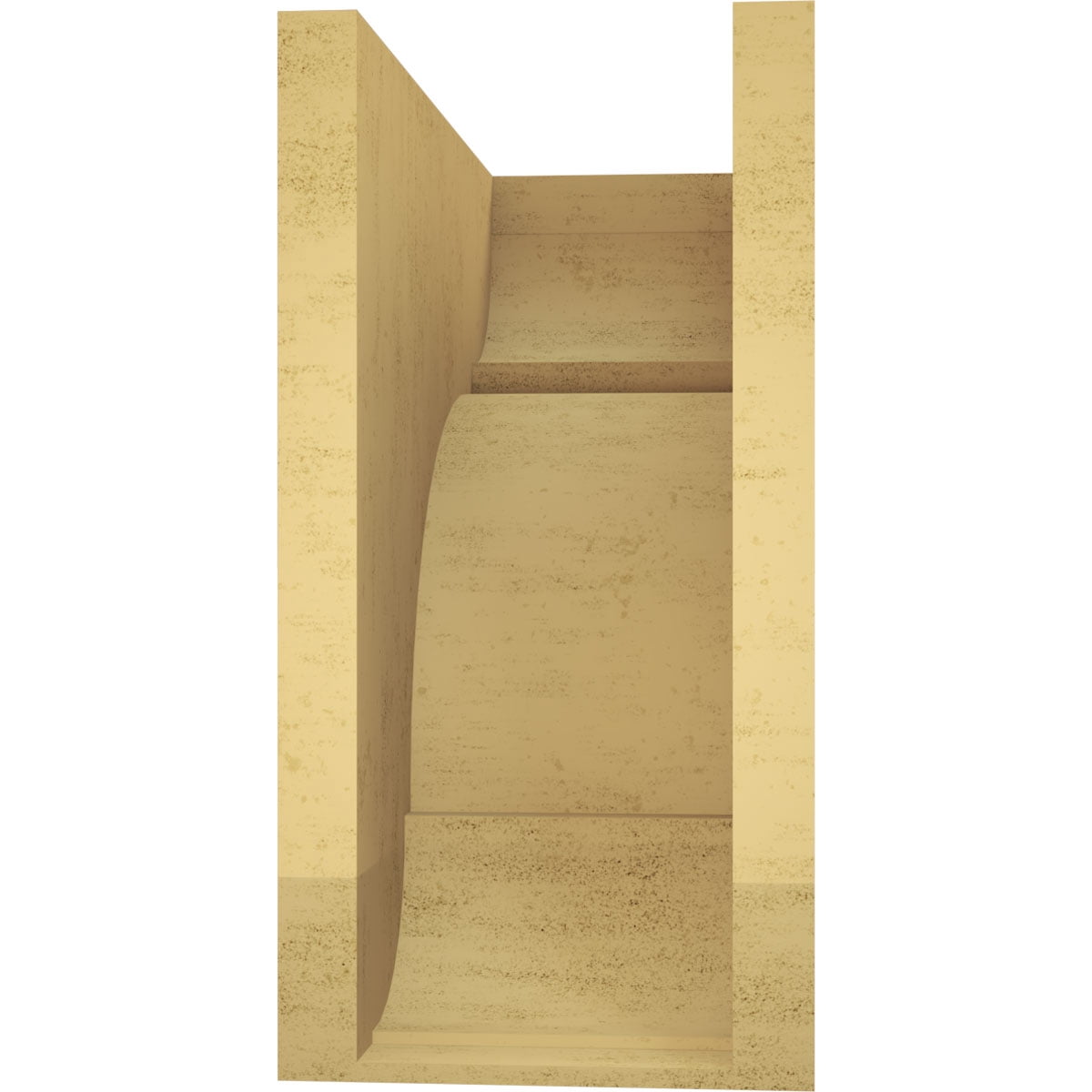10"W x 20"D x 20"H Classic Bryant Rough Cedar Woodgrain TimberThane Corbel, Primed Tan