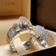 thumbnail image 2 of Venta caliente transfronteriza de nuevos productos, conjunto de anillos de diamantes dos en uno, anillo de boda de moda europea y americana, anillo de par, venta directa de fábrica de anillos, 2 of 2