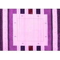 thumbnail image 1 of Ahgly Company Indoor Rectangle Solid Pink Modern Area Rugs, 4' x 6', 1 of 4