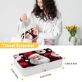 thumbnail image 5 of Santa Claus Necklace Organizer, Bracelet Holder, and Jewelry Boxes - Portable PU Leather with Removable Compartment, 5 of 6