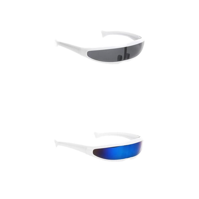 2x de Visera Azul Negro Marco de Espejo Macarena Gafas de sol