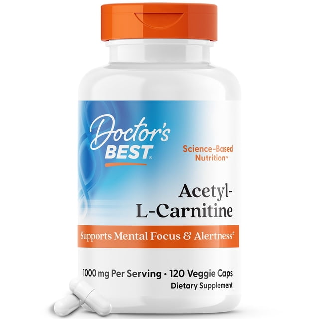 Supplement Doctor's BEST Acetil-L-Carnitina 120 cápsulas vegetarianas
