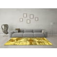 thumbnail image 3 of Ahgly Company Machine Washable Indoor Rectangle Abstract Yellow Modern Area Rugs, 5' x 8', 3 of 4