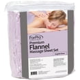 thumbnail image 4 of ForPro Premium Flannel 3-Piece Massage Sheet Set, English Rose, for Massage Tables, Includes Flat Sheet, Fitted Sheet and Fitted Face Rest Cover, 4 of 7