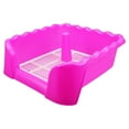 thumbnail image 2 of kurtrusly Toilette pour Chien Plateau de Pot pour Chiot Intérieur Extérieur Toilette pour Animaux de Compagnie pour Chiens Moyens Rose Rouge, 2 of 8