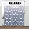 thumbnail image 5 of Ombre Blue Purple Fabric Shower Curtain, Waterproof Design and Polyester, Quick-Drying, Weighted Hem, Shower Curtains Set for Bathroom W 72 x H 72, Machine Washable with 12 Hooks, 5 of 6