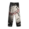 thumbnail image 3 of Lsque Baseball Breaking Glass Print Men's Pajama Pants, Lounge Pant - Comfortable Home Wear,Elastic Waistband, Stylish Design-Large, 3 of 9