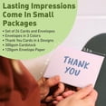 thumbnail image 2 of S&O Thank You Cards with Envelopes - Blank Decor sheets for Handwritten Messages -Greeting Notes and Covers Set of 24 - Assorted Thank You Cards with Stylish Color Envelopes to Mix & Match, 2 of 7