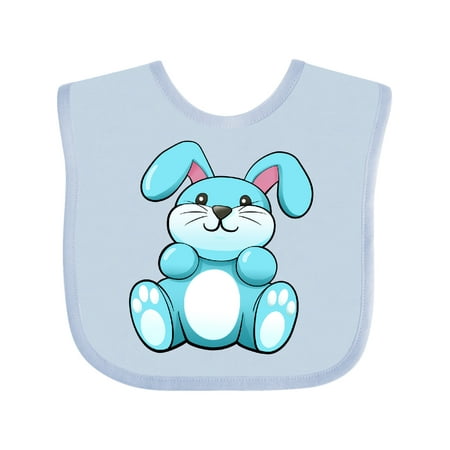

Inktastic Blue Cuddly Bunny for Easter Gift Baby Boy or Baby Girl Bib
