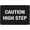 Warning Sign 5, variant on Caution High Step Sign for Home 12 x 8 Inches - Rust-Free Aluminum, UV Ink Printing, 7-Year Weatherproof Outdoor Durability, Staircase, Platform Use