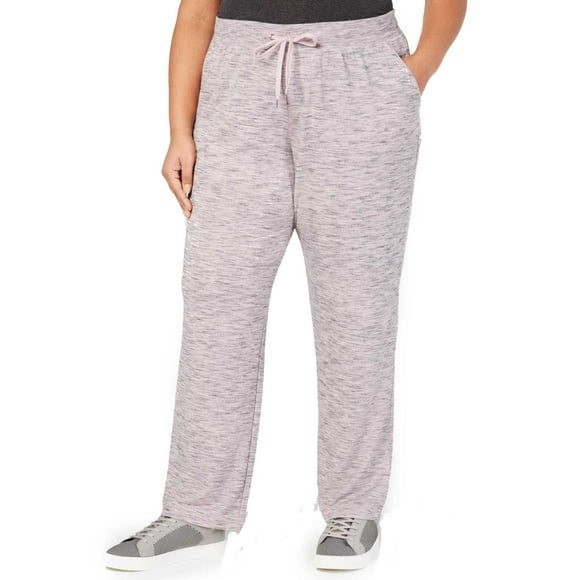 Ideology Pantalon de Survêtement Grande Taille pour Femmes, Rose Pastel, 3X