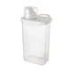 thumbnail image 1 of Bewildely Caja de almacenamiento de alimentos de gran capacidad, organizador de arroz transparente a prueba de polvo, caja de granos, contenedor Juegos de accesorios de baño 2300ml Tipo 1, 1 of 6