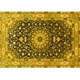 thumbnail image 1 of Ahgly Company Indoor Rectangle Medallion Yellow Traditional Area Rugs, 8' x 10', 1 of 4