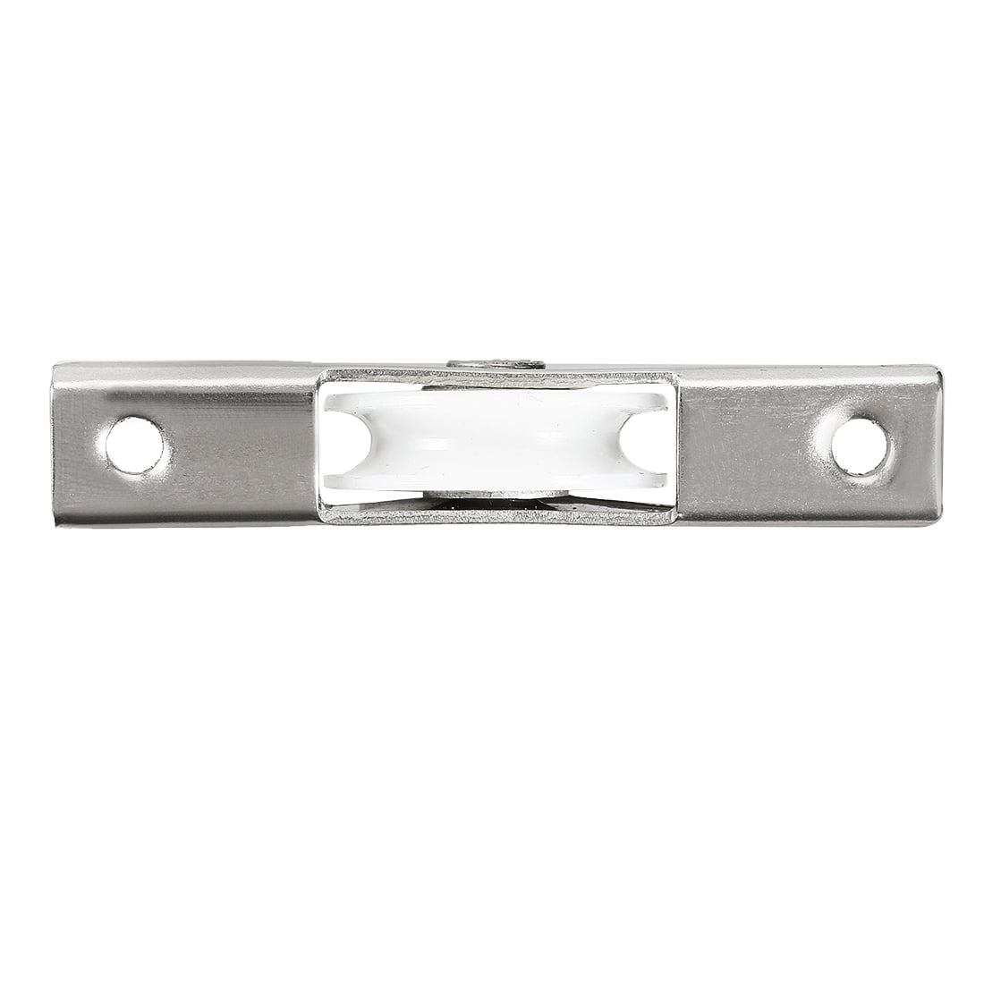 Unique Bargains 24mm Dia Nylon Single Wheel Electroplating Sliding Door Window Pulley