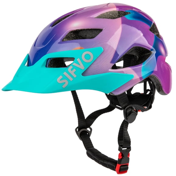 Casco de bicicleta para niños SIFVO para niños y niñas de 5 a 14 años, azul oscuro