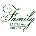 thumbnail image 1 of Family faith and friends Vinyl Decal Sticker Quote - Small - Forest Green, 1 of 3
