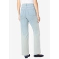 thumbnail image 3 of Woman Within Plus Size Petite Stretch Denim Wide-Leg Five-Pocket Jeans, 3 of 6