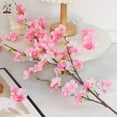 SUSHANG Simulated MultiForked Cherry Blossom Branches 3 Pcs Artificial