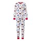 thumbnail image 2 of Pijamas navideños a juego para toda la familia: camiseta de manga larga con estampado de oso y pantalón a cuadros., 2 of 10