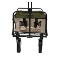 ZHOUJIA Collapsible Folding Wagon Cart Garden Beach Utility Storage