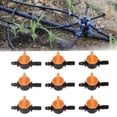 thumbnail image 1 of Garden Water Pipe Valve, Drip Irrigation Switching Valve 50pcs Outer Diameter 6mm/0.2in  for Irrigation System, 1 of 8