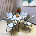 thumbnail image 2 of Sillas Plegables Plasticas Reforzadas Blancas Apilables para Fiestas y Reuniones en Interior y Exterior 8 Piezas, 2 of 9