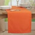 thumbnail image 2 of Fennco Styles Classic Everyday Design Solid Color Table Runner 16 x 72 Inch - Pumpkin Table Cover for Home Décor, Banquets, Family Gathering and Special Occasion, 2 of 4