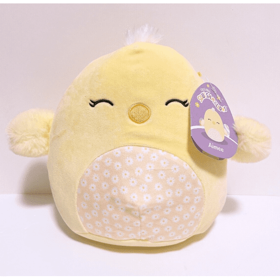 Squishmallows 2023 Easter Squad B 8" Aimee the Floral Belly Chick Plush Doll Toy