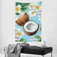 thumbnail image 4 of coconuts flowers wall art Tapestry, 100% Polyester Decorations for Dorm, Wall Hanging for decorative wall hanging, decorative bedroom, living room decoration, 4 of 6