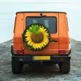 thumbnail image 6 of KLL Sunflower3 Pattern 14-17 inch Spare Tire Cover Universal Wheel Protector for Truck SUV Trailer Camping Rv Tire Covers-17 inch, 6 of 6