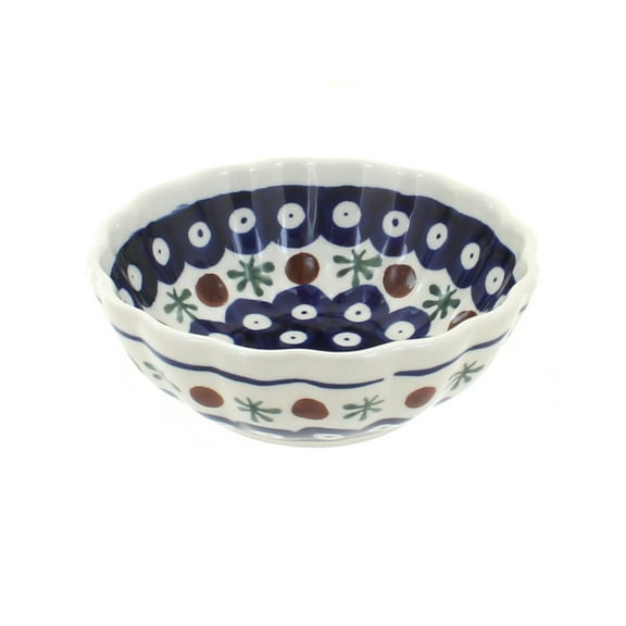 Blue Rose Polish Pottery Nature Small Scallop Dish