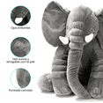 thumbnail image 3 of Elefante de Peluche Juguete de Animal Gris Elefante Suave Muñeca, 3 of 3