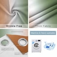 thumbnail image 4 of Orange Sage Green Ombre Blackout Curtains for Bedroom/Living Room, Thermal Insulated Kitchen Curtains, Abstract Aesthetics Modern Art Grommet Darkening Window Treatment Drapes 27.5"x39"x2, 4 of 8