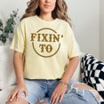 thumbnail image 2 of Vintage Fixin' To Statement Graphic, Butter Comfort Colors T-Shirt, 3XL, 2 of 3