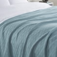 thumbnail image 2 of Aston & Arden Eucalyptus and Cotton Bed Blanket (TWIN Size 66x90), Diamond Weave Pattern, 400 GSM, Luxury Hotel Quality, Teal, 2 of 5
