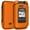 Orange, variant on Case for Sonim XP3 Plus 4G Flip Phone, Nakedcellphone Slim Hard Shell Protector Cover for XP3plus (Model XP3900, Year 2021) - Black