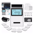 thumbnail image 2 of Electro Estimulador Tens Ems + 8 Electrodos 4 Canale Masaje blanco, 2 of 6