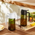 thumbnail image 5 of TrendPlain Dispensador de Aceite de Vidrio 16oz con Atomizador, Pulverizador para Cocina con Etiquetas, Tapa Negra y Gris, 5 of 5