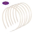 thumbnail image 2 of BRIGHTFUFU Frccolor 12pcs mujeres diademas de plástico lisas bandas de cabello de bricolaje accesorios para el cabello para el cabello (blanco), 2 of 8