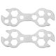 thumbnail image 2 of 2pcs Aluminum Alloy Bike Wrench Set for Repair Tasks Silver Multifunctional Spoke Tools, 2 of 5