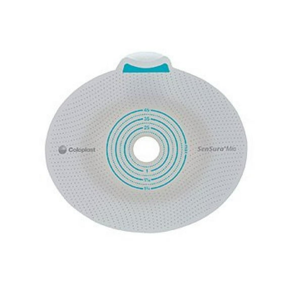 SenSura Mio Click Ostomy Barrier, Pre-Cut, 50 mm Flange, 1-1/2 Inch Opening, Red Code, 5 Count