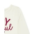 thumbnail image 3 of Garanimals Toddler Girls Holiday Gathered Shoulder Tee with Long Sleeves, Sizes 18M-5T, 3 of 3
